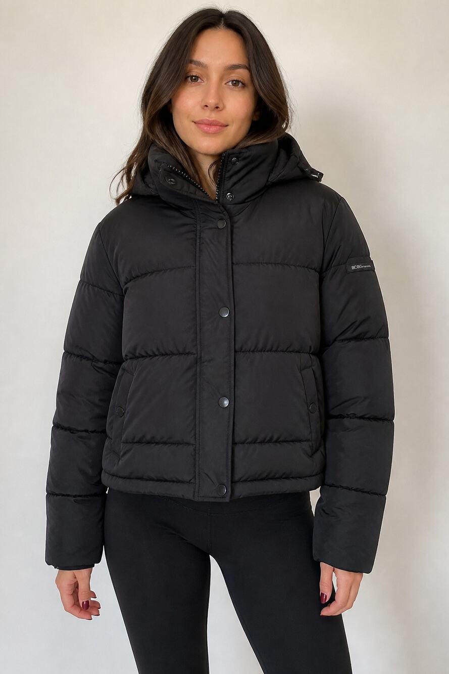 BCBGeneration Black Puffer Jacket Women’s L
